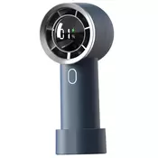 Ventilator Techsuit HX130 z digitalnim prikazovalnikom, ultra tih, 1200mAh - moder