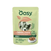 Oasy Strips in Gravy Adult koščki v omaki - losos in krompir - 100 g 22 x 100 g