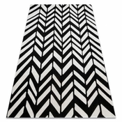 eoshop Sodobna preproga MUNDO E0571 ribja kost zunanja bež/črna ( - Velikost: 160x220 cm)