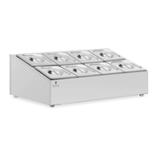 Bain Marie - 2 x 4 GN 1/6 - 15,2 l - Royal Catering