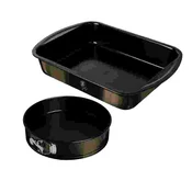 Berlingerhaus Komplet pekačev s titanovim protiprijemnim premazom, 2 kosa, Shiny Black Edition