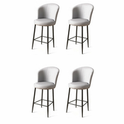 HANAH HOME Set 4 barske stolice Uras Grey Black