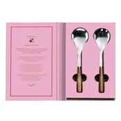 Gift set of 2 tablespoons for serving salad, stainless steel - Nuova R