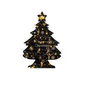 Wallity Zidna dekoracija XMASBLACK-031, 70x100 cm, Crna