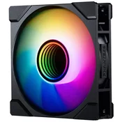 Phanteks M25 Gen2 D-RGB PWM Ventilator – 120 mm, črne barve (obratni pretok zraka)