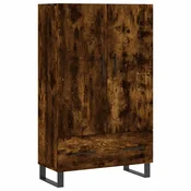 MAISON CHIC Visoka omara - Komoda - Predalnik dimljeni hrast 69,5x31x115 cm inženirski les, (21720509)