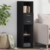 Vidaxl vidaXL Visoka omarica črna 30x42,5x124 cm material na osnovi lesa