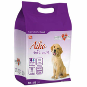 Pasje podloge AIKO Soft Care 30 kosov - 60x58 cm