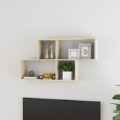 Greatstore Stenska polica sonoma hrast 100x18x53 cm iverna plošča
