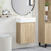vidaXL Kopalniška omarica s tapo Sonoma hrast 45,5 x 22,5 x 84 cm
