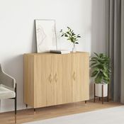 Greatstore Komoda sonoma hrast 90x34x80 cm konstruiran les