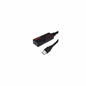 ROLINE Roline USB kabel USB 3.2 gen. 1 (USB 3.0) USB-A vtič\, USB-A vtičnica 10.00 m črna  12.04.1070, (20415727)