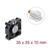 Delock 67616 axialni ventilator 5 V DC 35 x 35 x 10 mm, črn