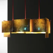Ingo Maurer 24 Karat Blue M - Komplet podaljškov 450 cm - Dnevna soba/jedilnica - Dizajn - zlata, rdeča - Plastika