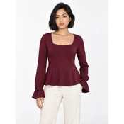 Bianco Lucci Bluza Blusen burgund