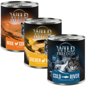 Wild Freedom Adult 6 x 800 g - bez žitarica - Mješovito pakiranje (2 x piletina, 2 x crni bakalar, 2 x kunic)