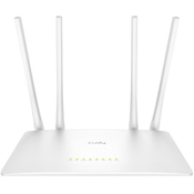 CUDY WiFi ruter WR1200 AC1200 Dual Band 2.4+5Ghz MESH 1W/4LAN 10/100Mbps, 4x5dBi, GUEST/WPS/DDNS