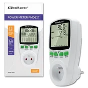 Merilnik porabe energije Qoltec Wattmeter PM0627 z zgodovino meritev | 3680 W | 16 A | LCD