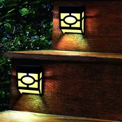 Solarne Fasadne Zidne LAMPE Žute 4 komada