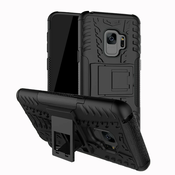 Hibriden TPU gel ovitek/etui/ovitek Tough za Samsung Galaxy S9 - črn
