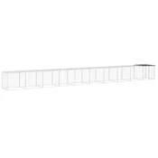 Vidaxl Kokošnjak s streho pocinkano jeklo