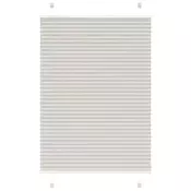 Plisirana roleta svijetlosiva 95x100 cm širina tkanine 94,4 cm