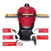 AZZURRO Kamado Master GRANDE 24- Red