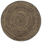 Rucno radeni tepih od jute crno-smedi 210 cm