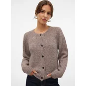 Vero Moda Pletena jopica Novah 10320496 Rjava Regular Fit