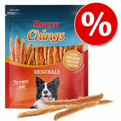 4x250g Rocco Chings Originals za pse-Račje prsi