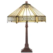 Casa Padrino luxury Tiffany table lamp multicolored A� 40 x H. 64 cm - Tiffany desk lamp - Living room decoration lamp - Desk decoration lamp - Luxury Tiffany lights