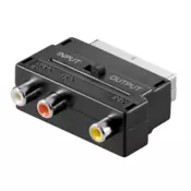 ZED electronic Scart prelaz na 3 x RCA (cinc), sa prekidacem, bulk - BK-VP49