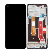 Oppo A72 - LCD zaslon + steklo na dotik + okvir (Twilight Black) TFT