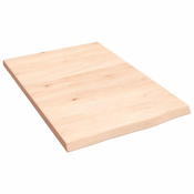 Zidna polica 40 x 60 x 2 cm od neobradene masivne hrastovine