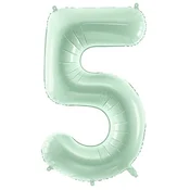 Folija balon številka 5 PET zelen 72 cm