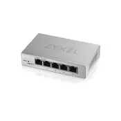 Zyxel GS1200-5HP v3, 5-portno gigabitno PoE+ spletno upravljano namizno stikalo, 4x PoE, 68 W GS1200-5HPV3-EU0101F