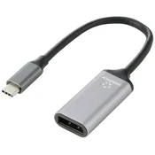 Renkforce Renkforce USB-C® / DisplayPort adapterski kabel USB-C® vtič\, DisplayPort vtičnica 0.15 m črna RF-5397866 dvojno oklopljen USB-C®-Display kabel, (20537789)