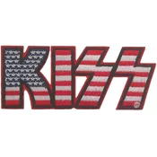 Kiss American Flag Logo Iron-On Patch