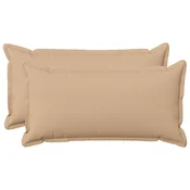 vidaXL Prevleka za blazino 2 pcs HOUTEN Krem 40 x 70 cm Lažni lanu