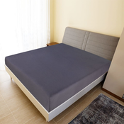 Plahta s gumicom od žerseja antracit 180x200 cm pamucna