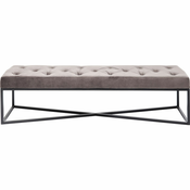 Meblo Trade Klupa Crossover Grey Black 150x40 cm 40x150x40 cm