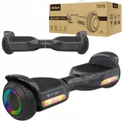Električno dvokolo skuter rolka LED RGB 100kg Cruiser 10 km/h Carbon