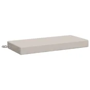 Vidaxl Blazina za klop SOEST 100% poliester Bela 60 x 40 x 8 cm