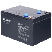 Voltcraft VOLTCRAFT CE12V/12Ah VC-12713990 svinčeni akumulator 12 V 12 Ah svinčevo-koprenast (Š x V x G) 151 x 101 x 98 mm ploščati vtič\, 6\,35 mm brez vzdrževanja, (20829056)