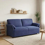 Sofa za 3 osobe Policijska plava 198 x 83 x 95 cm Baršun