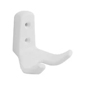 Manjša obešalna kljuka Amun 57 x 62 mm umetna masa bela