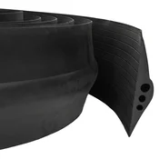 vidaXL Tesnilo za Garažno Tla Črna 74 x 20 mm 4,5 m EPDM guma