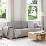 Trosjed/Kauc/Samostojeca Sofa Oblacno Siva 220x78x84 cm Tkanina