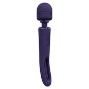 Vive Kiku Rechargeable Double Ended Wand with Innovative G-Spot Flapping Stimulator Purple