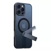 Torras Torras Pstand Spin Case za iPhone 16 Pro (crna)